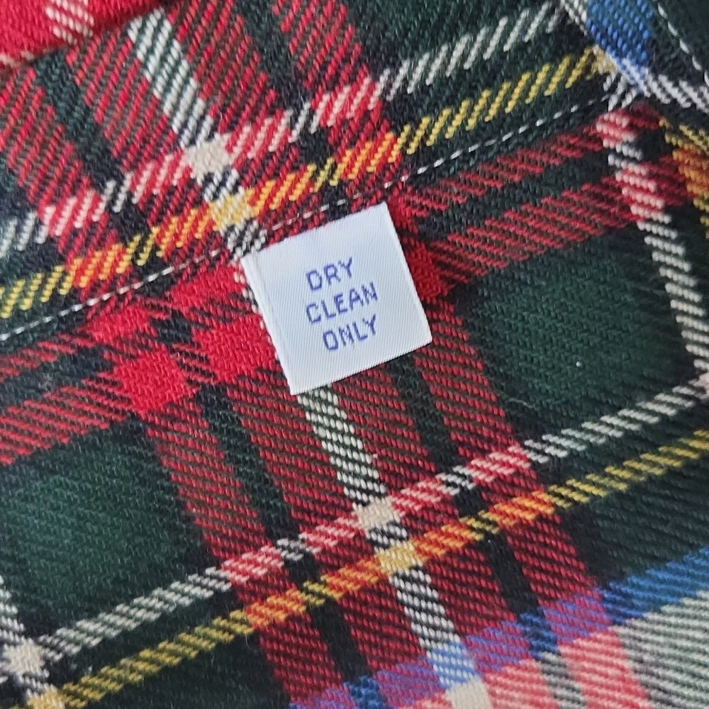 Polo Ralph Lauren Y2K Plaid Flannel Wool Shirt Hole Gorpcore